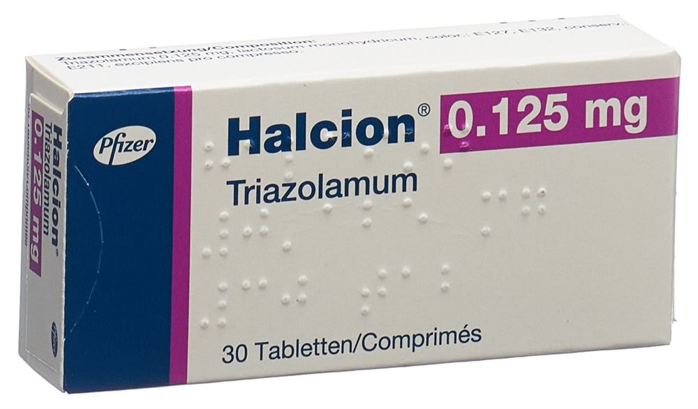 HALCION cpr 0.125 mg blist 30 pce, image principale