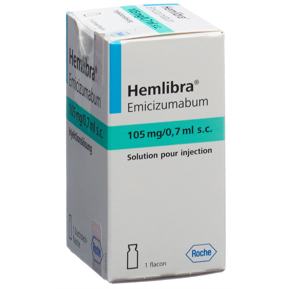 HEMLIBRA Inj Lös 105 mg/0.7ml s.c. Durchstf 1 Stk, Bild 2 von 2