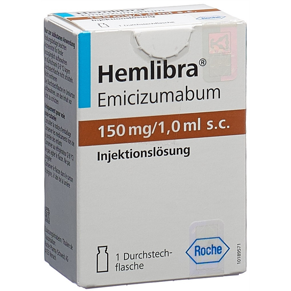 HEMLIBRA Inj Lös 150 mg/ml s.c. Durchstf 1 Stk, Hauptbild