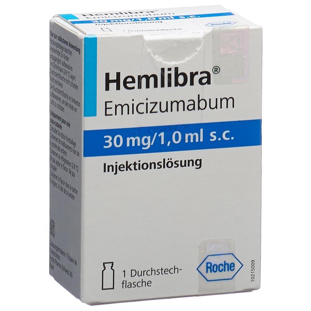 HEMLIBRA Inj Lös 30 mg/ml s.c. Durchstf 1 Stk, Hauptbild