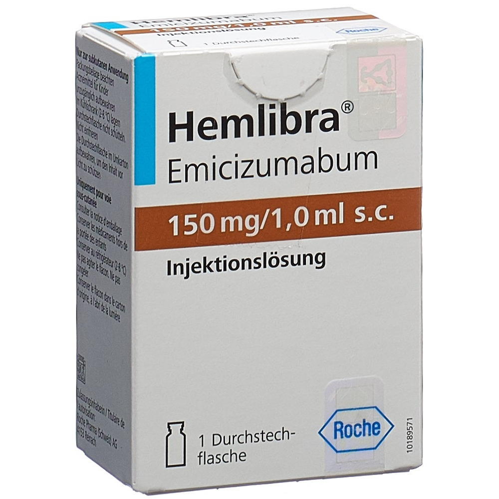 HEMLIBRA sol inj 150 mg/ml s.c. flac 1 pce, image principale