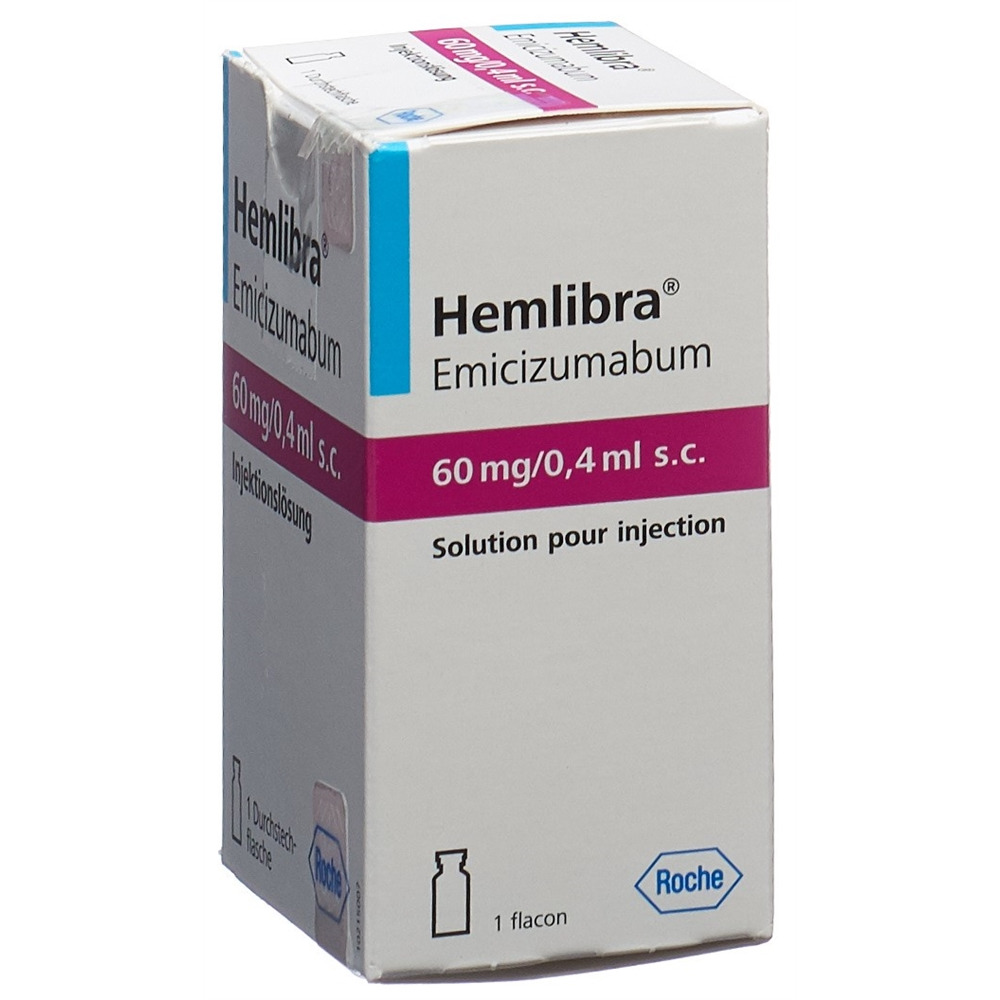 HEMLIBRA sol inj 60 mg/0.4ml s.c. flac 1 pce, image 2 sur 2