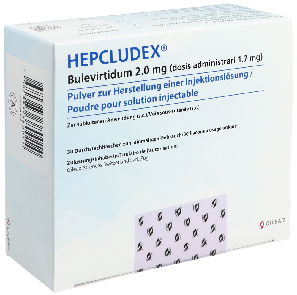 HEPCLUDEX Trockensub 2 mg Durchstf 30 Stk, Hauptbild HEPCLUDEX Trockensub 2 mg Durchstf 30 Stk, Hauptbild