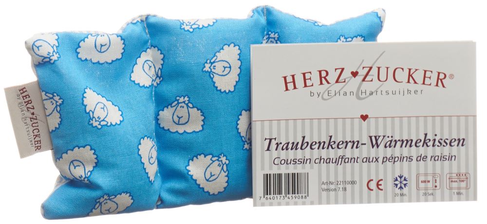 HERZZUCKER Traubenkernkissen