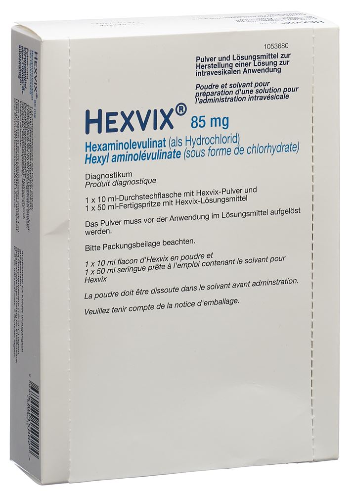 Hexvix Trockensub 85 mg cum Solvens 50 ml in Fertigspritze Fertspr 1 Stk, Hauptbild