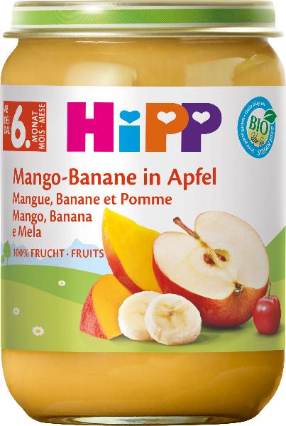 Hipp Bio Mango Banane in Apfel, Hauptbild Hipp Bio Mango Banane in Apfel, Hauptbild