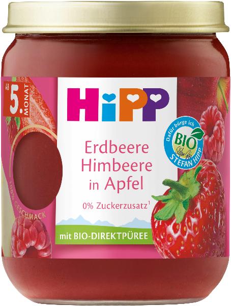 Hipp Erdbeere Himbeere in Apfel, Hauptbild