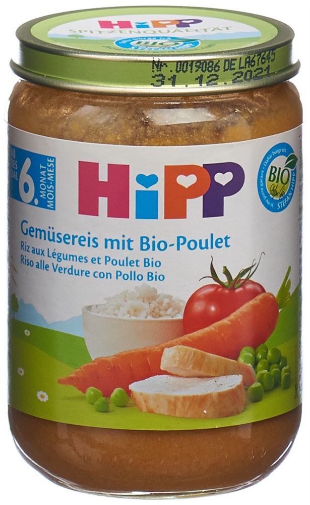 Hipp Gemüsereis mit Bio-Poulet, Hauptbild