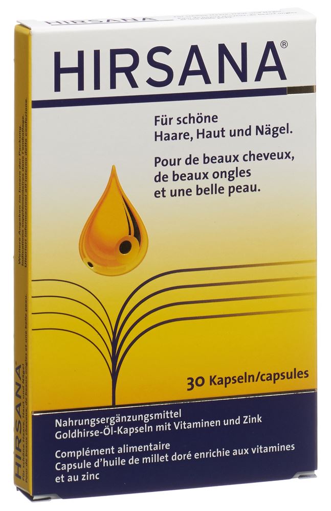 HIRSANA Capsules huile millet doré