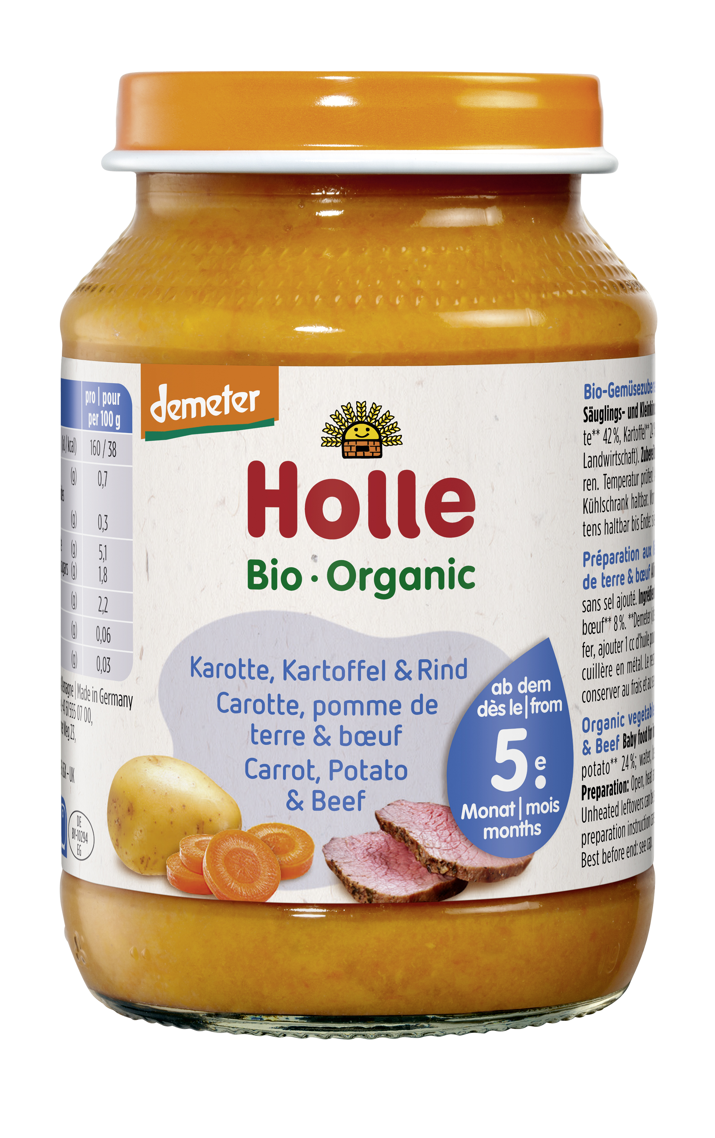 HOLLE carotte pomme de terre & boeuf