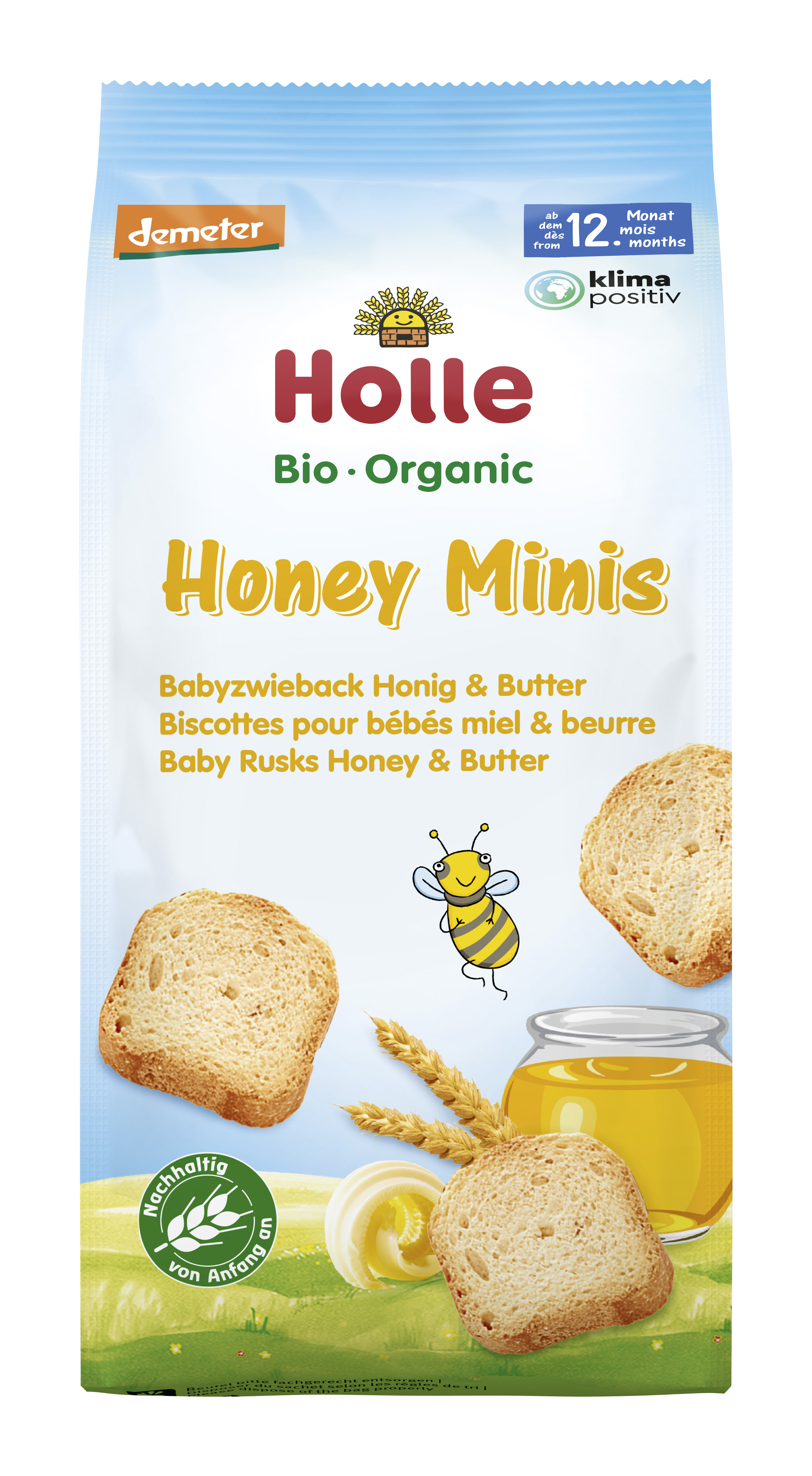 honey minis biscottes bio pour bébés