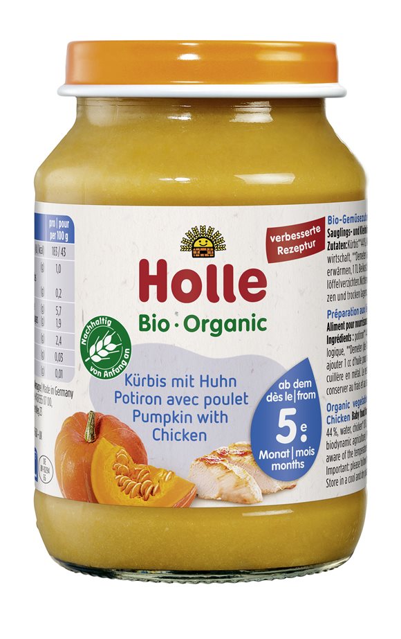 HOLLE Kürbis mit Huhn, Hauptbild HOLLE Kürbis mit Huhn, Hauptbild