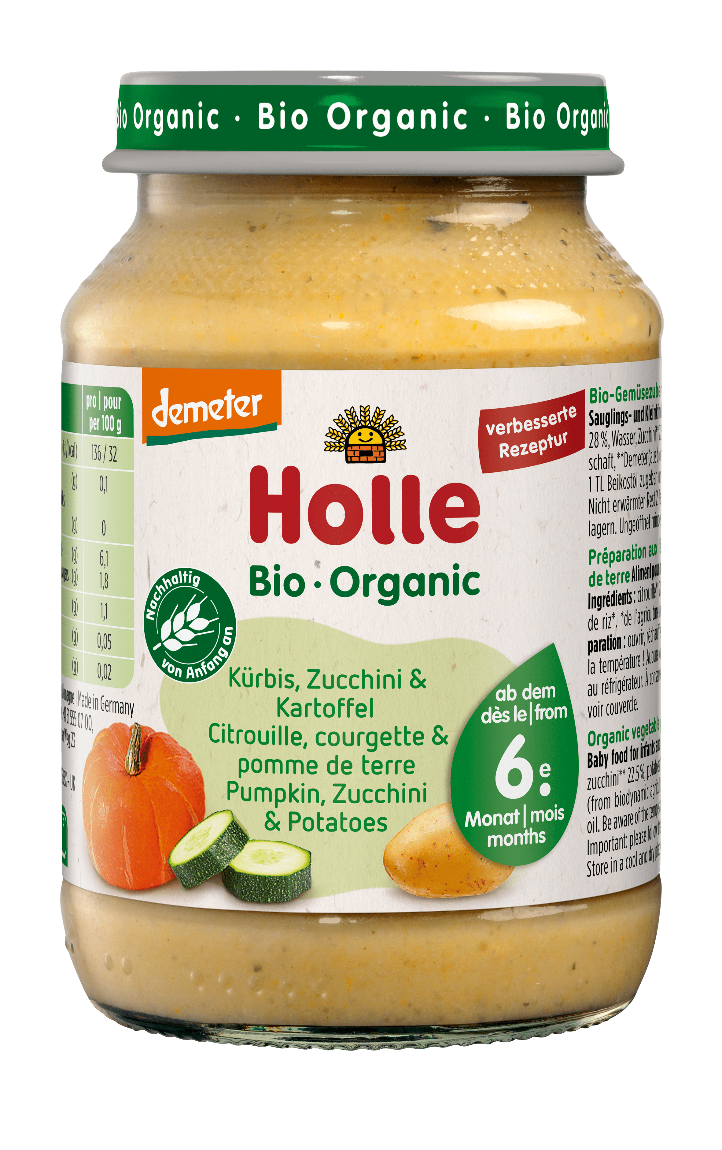 HOLLE Kürbis Zucchini & Kartoffel