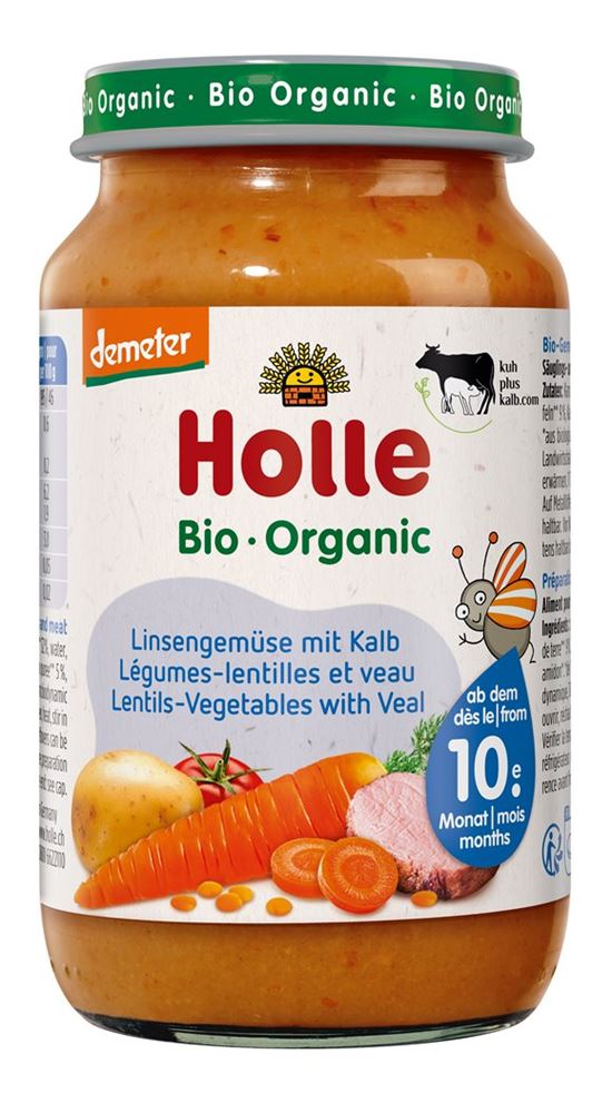 HOLLE légumes aux lentilles et veau, image principale HOLLE légumes aux lentilles et veau, image principale