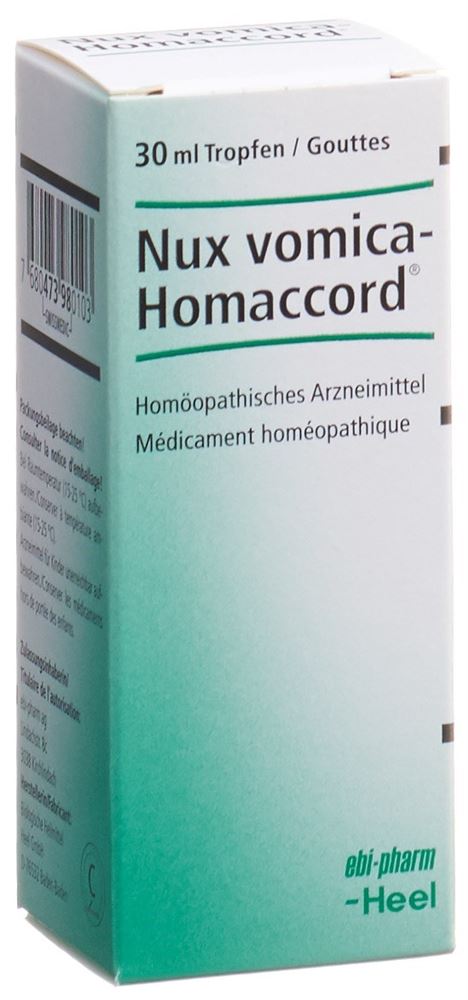 Homaccord Nux vomica, Hauptbild