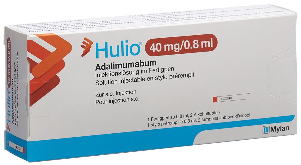 Hulio sol inj 40 mg/0.8ml stylo prérempli stylo pré 0.8 ml, image principale