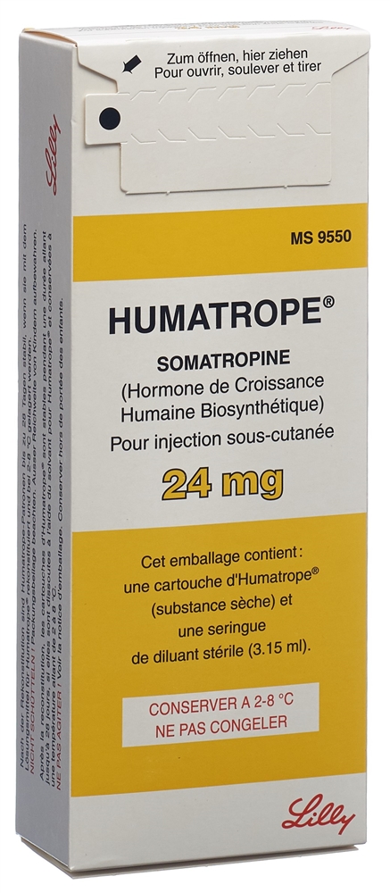 HUMATROPE subst sèche 24 mg cum solvens amp 1 pce, image 2 sur 2