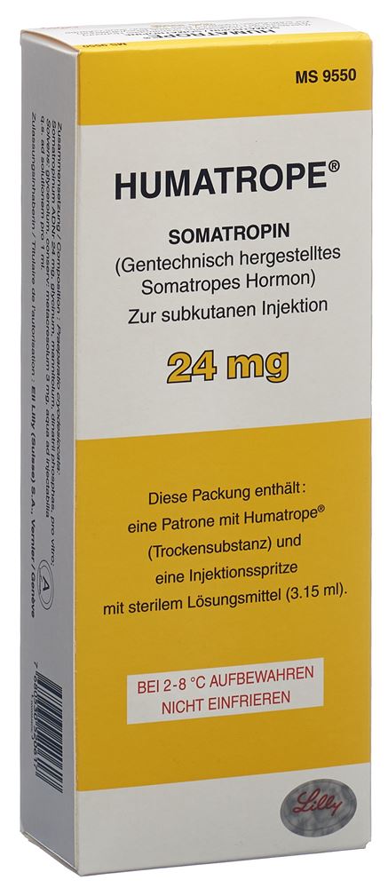 HUMATROPE subst sèche 24 mg cum solvens amp 1 pce, image principale