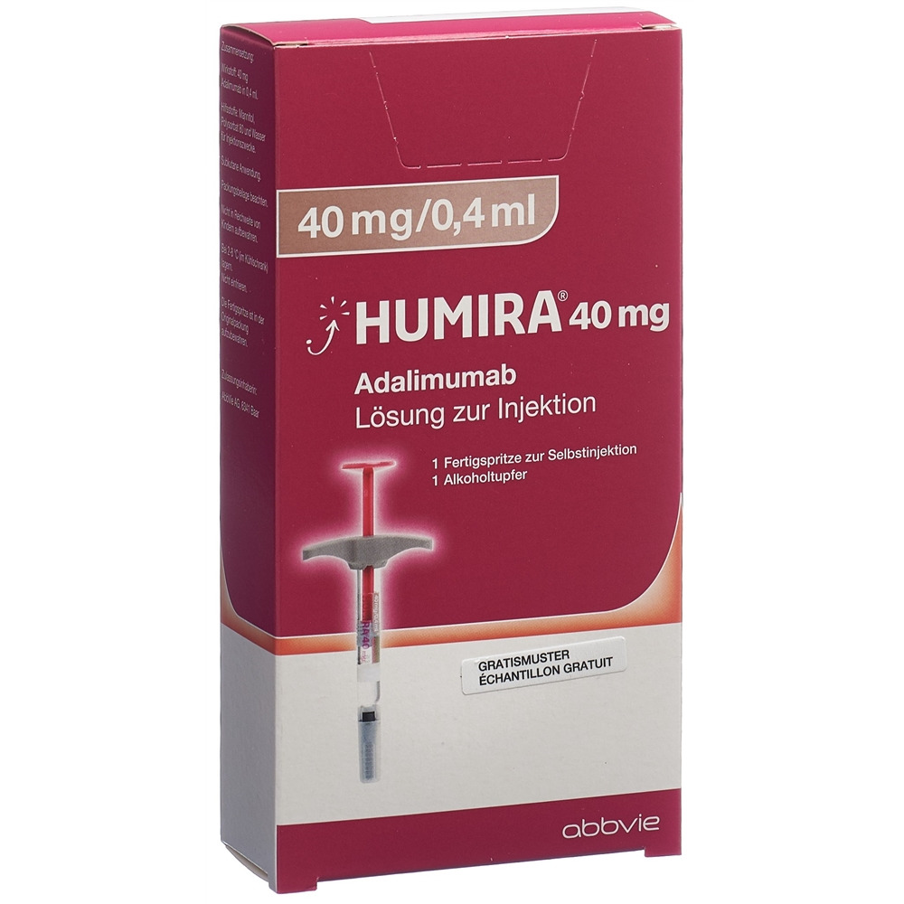 HUMIRA Inj Lös 40 mg/0.4ml Fertigspritze Fertspr 0.4 ml, Hauptbild