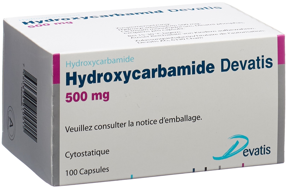 HYDROXYCARBAMIDE Devatis 500 mg, image 2 sur 2