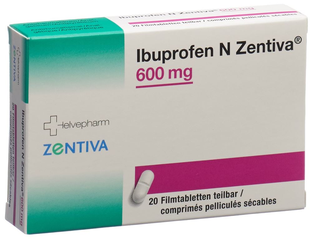IBUPROFENE Zentiva 600 mg, image principale