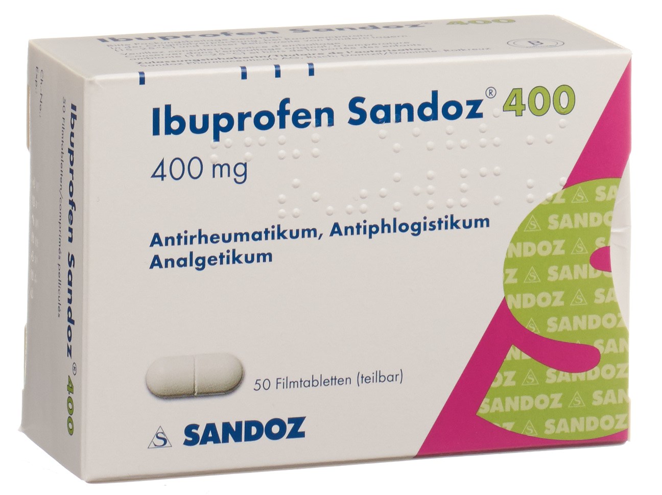 IBUPROFENE Sandoz 400 mg, Hauptbild