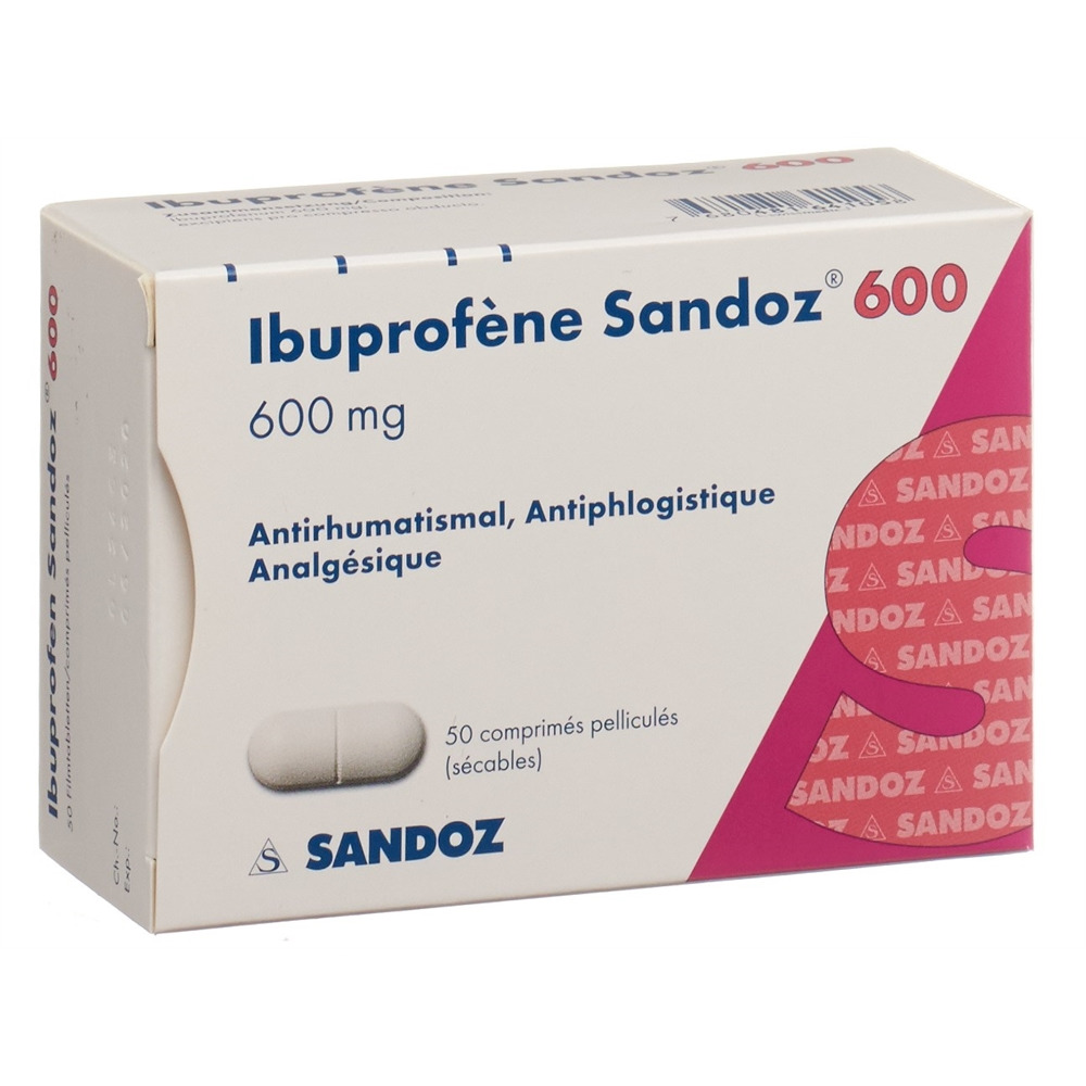 IBUPROFENE Sandoz 600 mg, image 2 sur 2