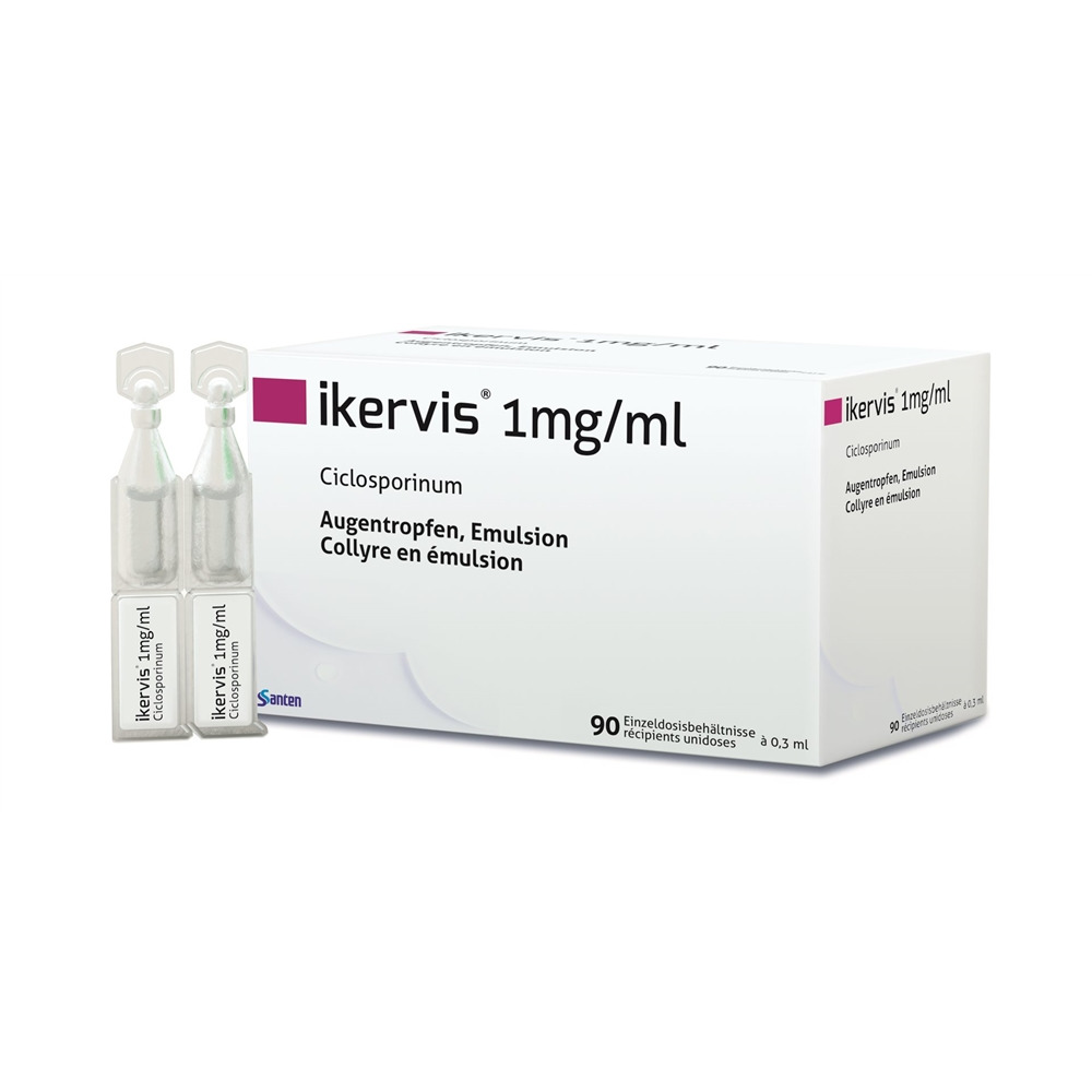 IKERVIS Gtt Opht 1 mg/ml Monodos 0.3 ml, Hauptbild