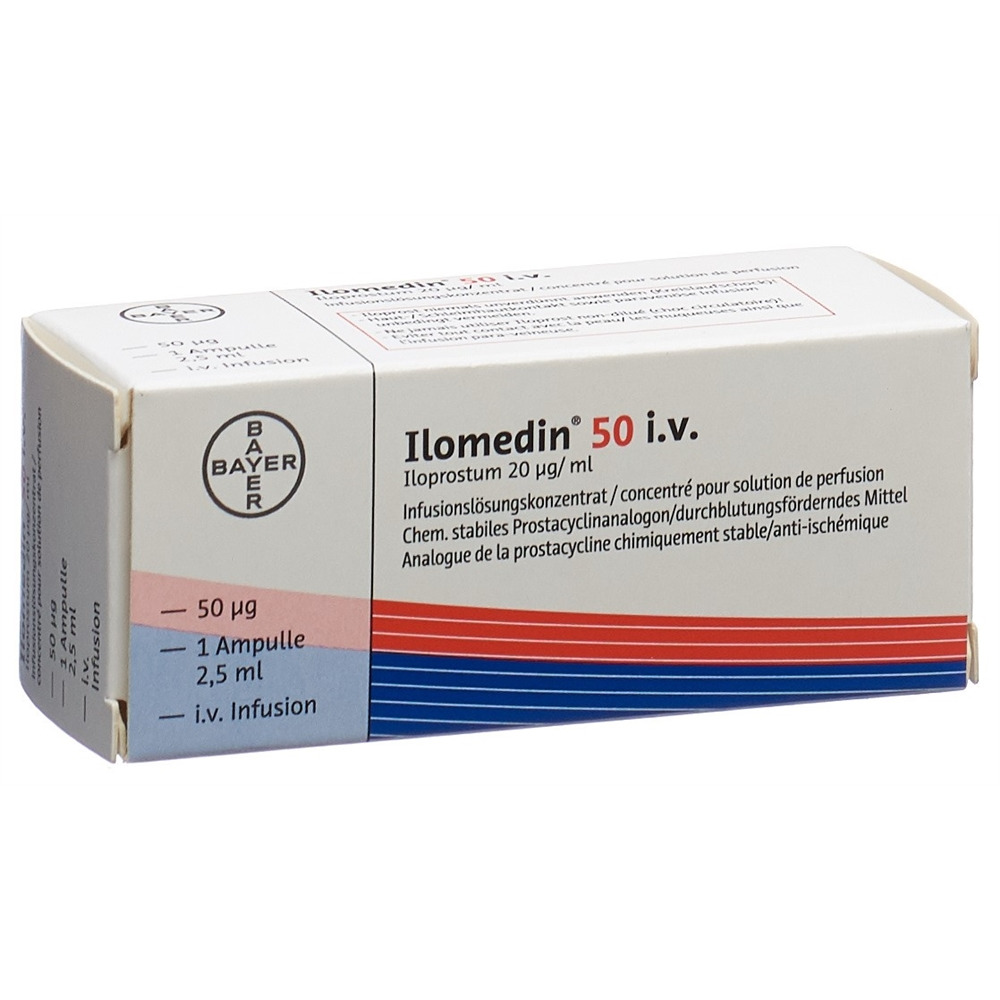 ILOMEDIN Inf Konz 50 mcg/2.5ml i.v. Amp 2.5 ml, Hauptbild