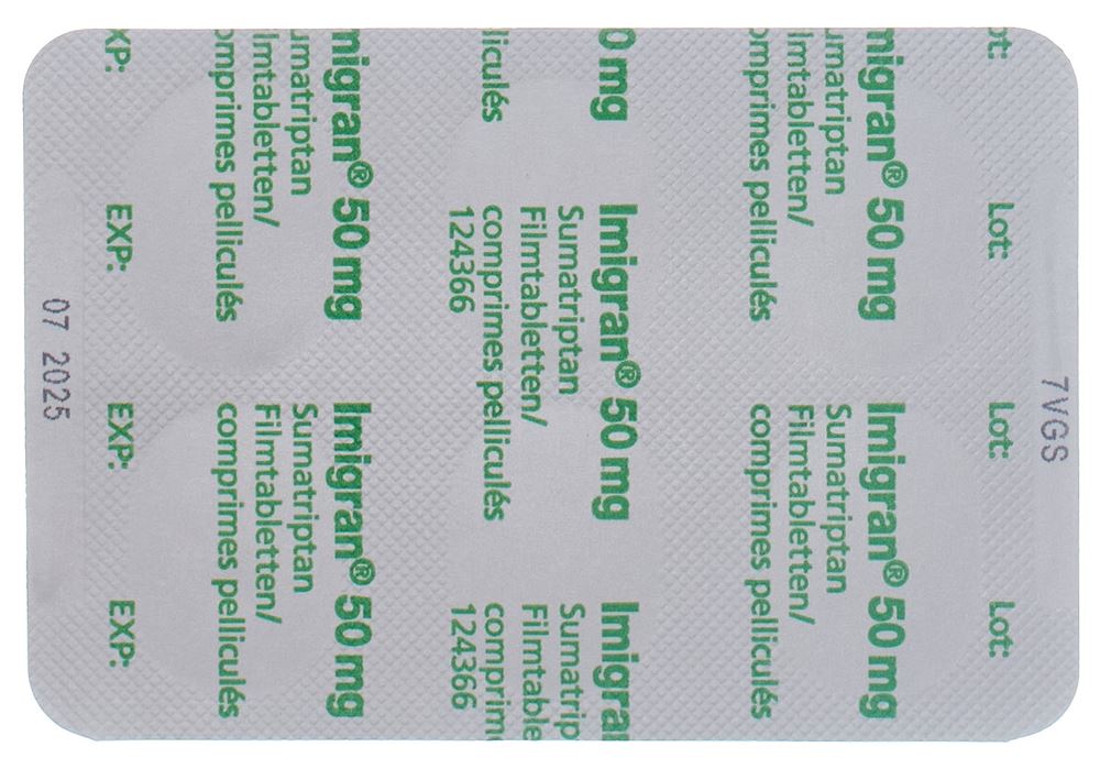 IMIGRAN cpr pell 50 mg blist 12 pce, image 3 sur 3