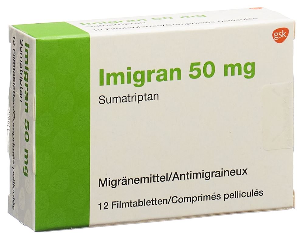 IMIGRAN cpr pell 50 mg blist 12 pce, image principale