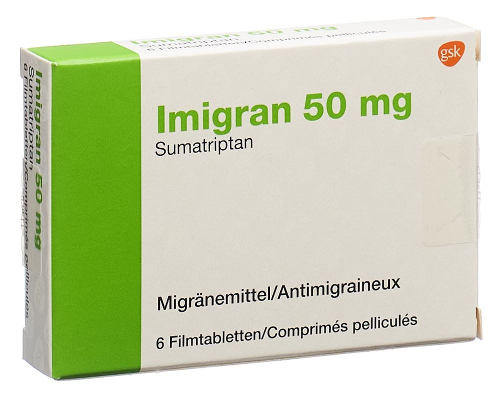 IMIGRAN cpr pell 50 mg blist 6 pce, image principale