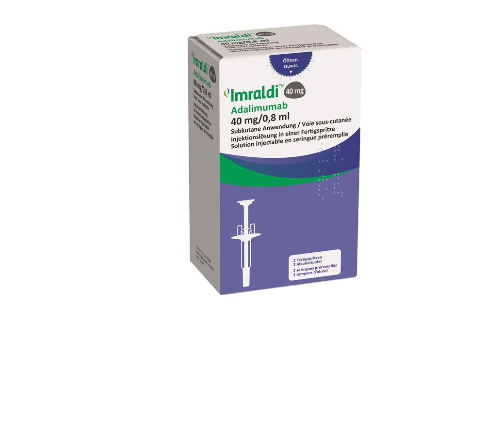 IMRALDI Inj Lös 40 mg/0.8ml Fertigspritze Fertspr 0.8 ml, Hauptbild