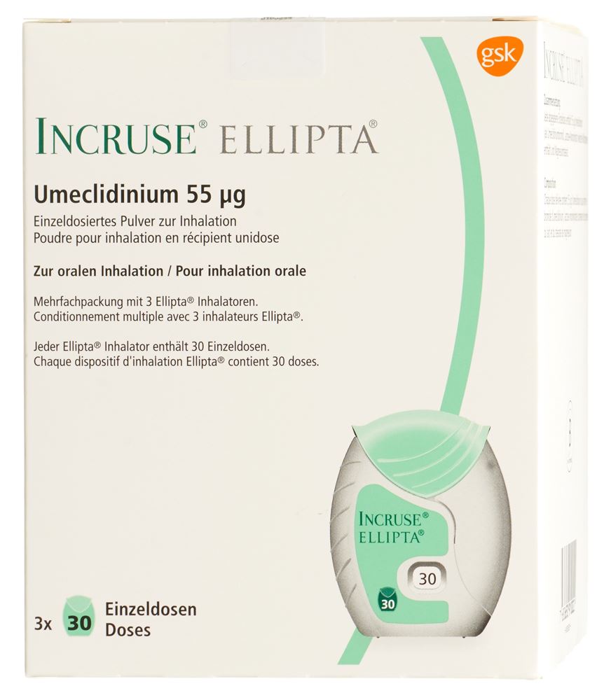 INCRUSE ELLIPTA Inh Plv 55 mcg 30 Dos, Hauptbild