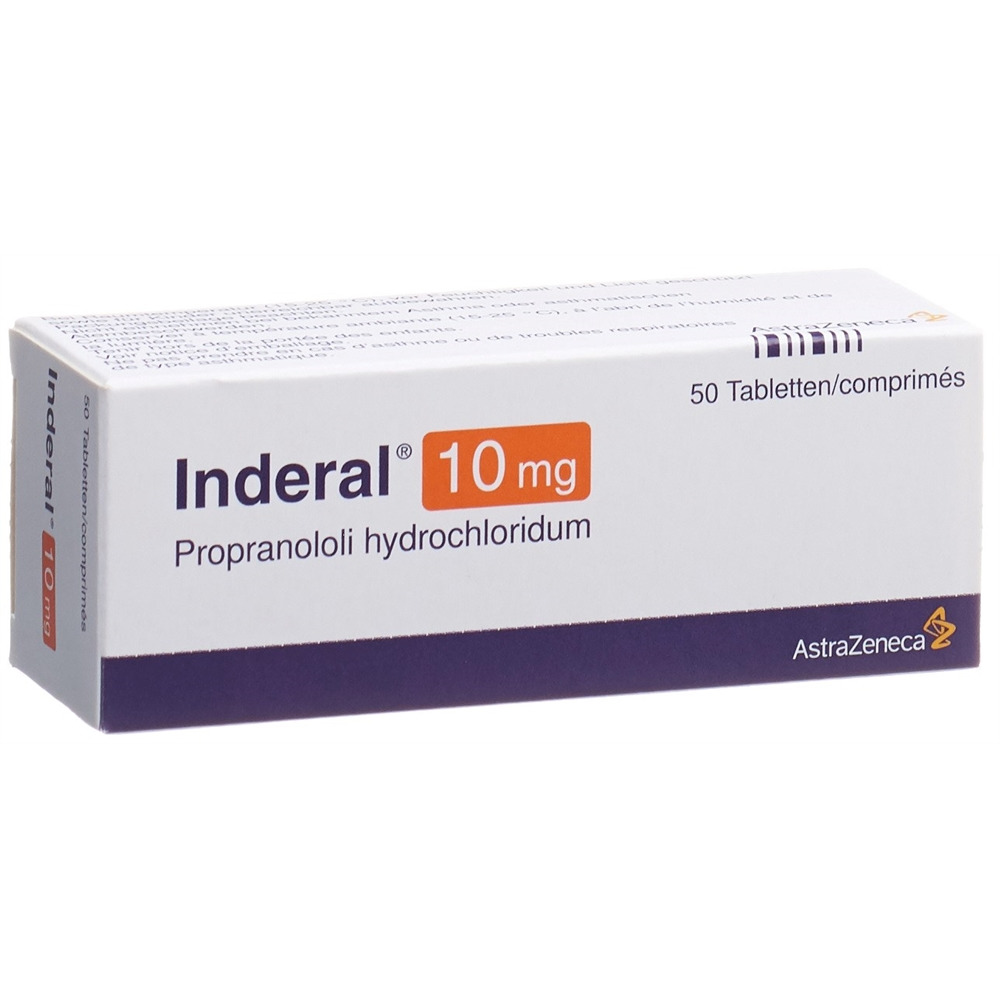 INDERAL cpr pell 10 mg blist 50 pce, image principale