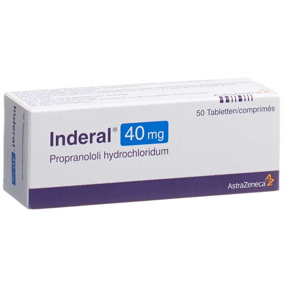 INDERAL cpr pell 40 mg blist 50 pce, image principale