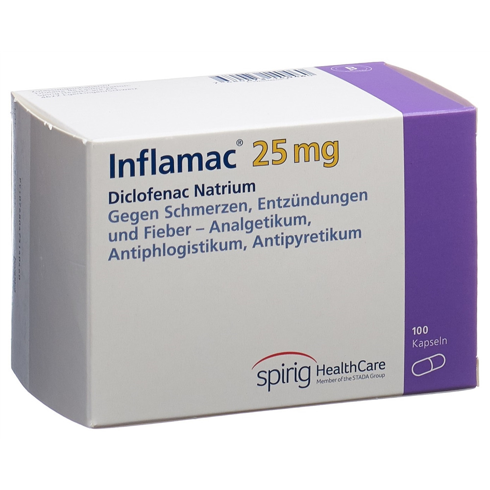 INFLAMAC caps 25 mg blist 100 pce, image principale