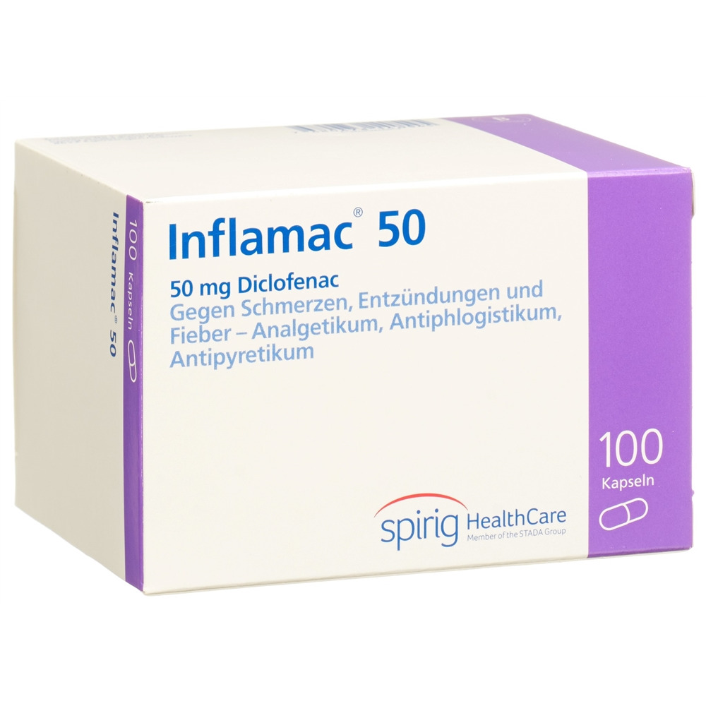 INFLAMAC caps 50 mg blist 100 pce, image principale