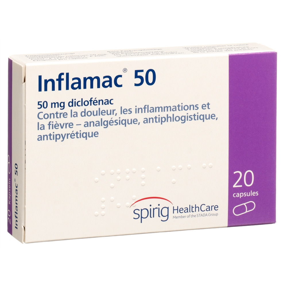 INFLAMAC caps 50 mg blist 20 pce, image 2 sur 2