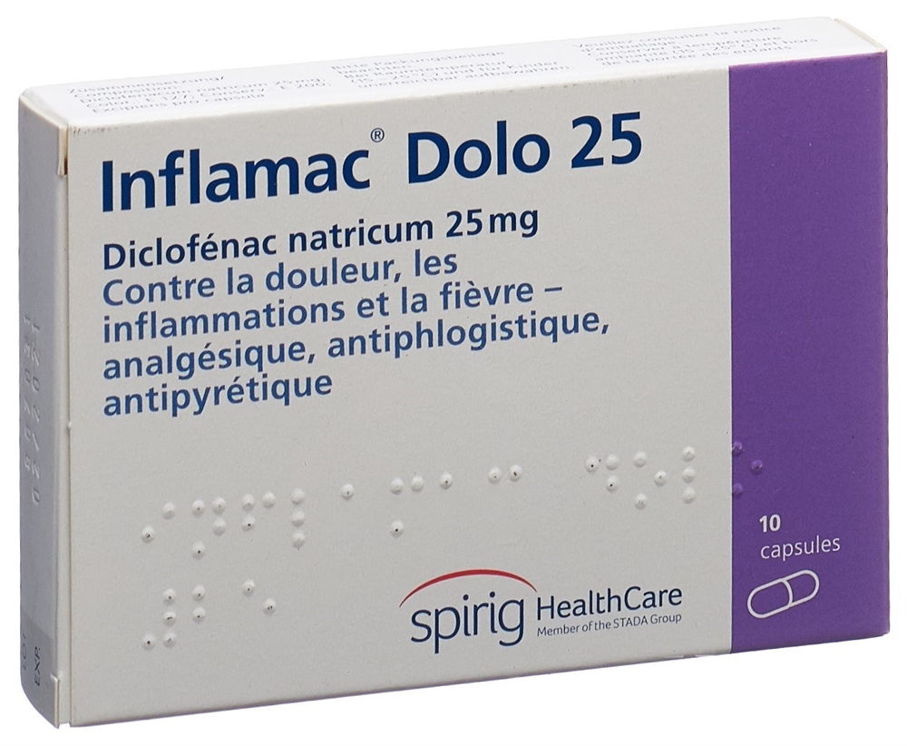 INFLAMAC Dolo 25 mg, image 2 sur 3