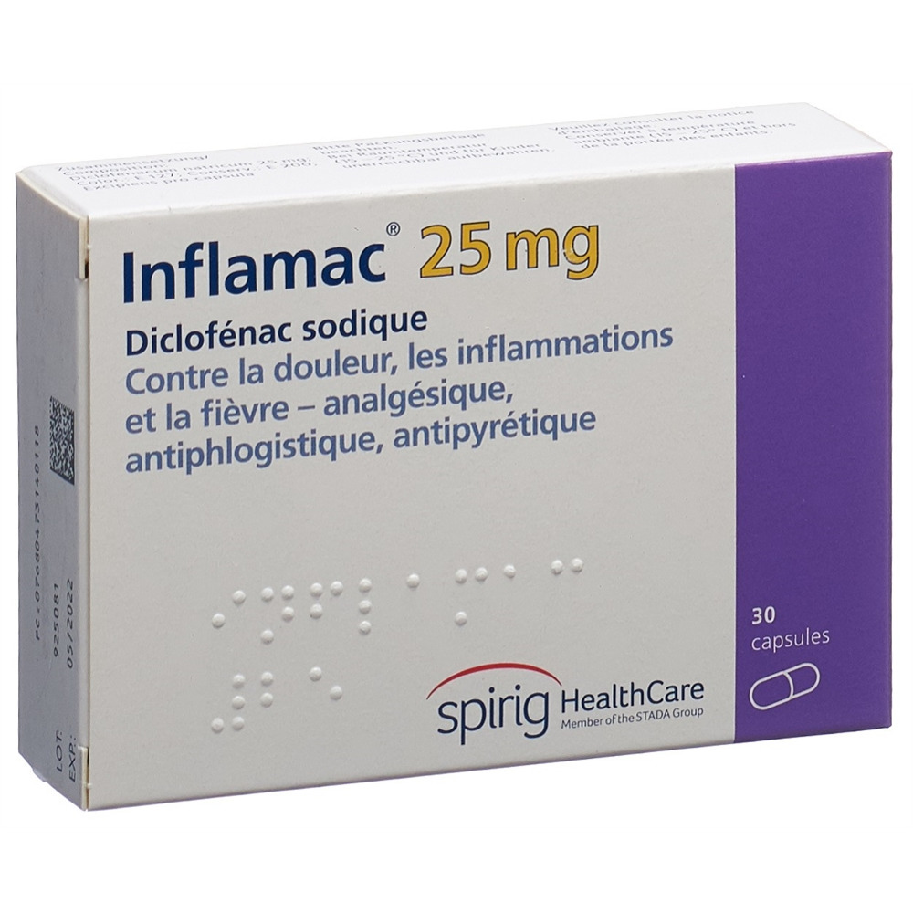 INFLAMAC Kaps 25 mg Blist 30 Stk, Bild 2 von 2