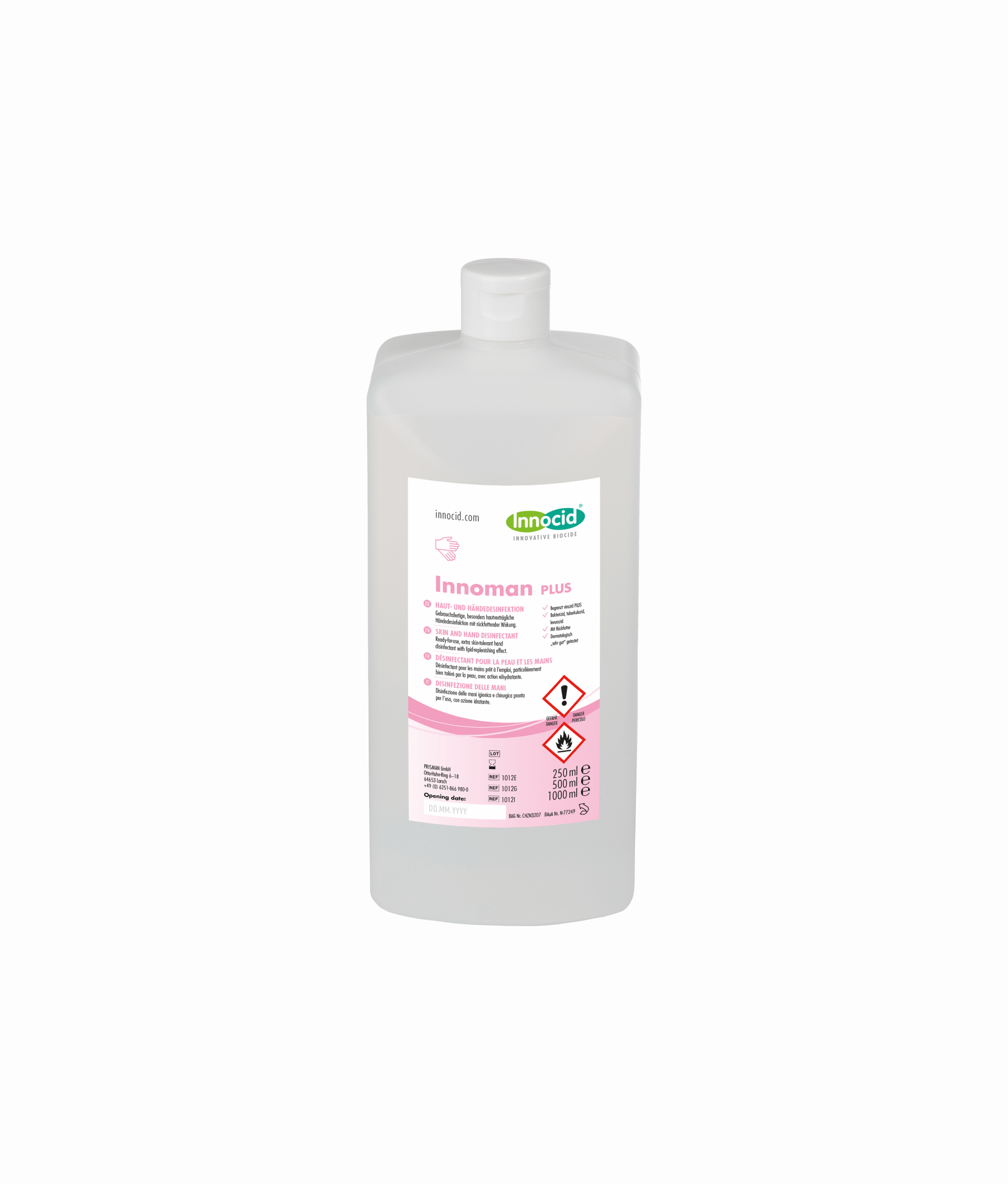 Innoman Plus désinfection de la peau et des mains