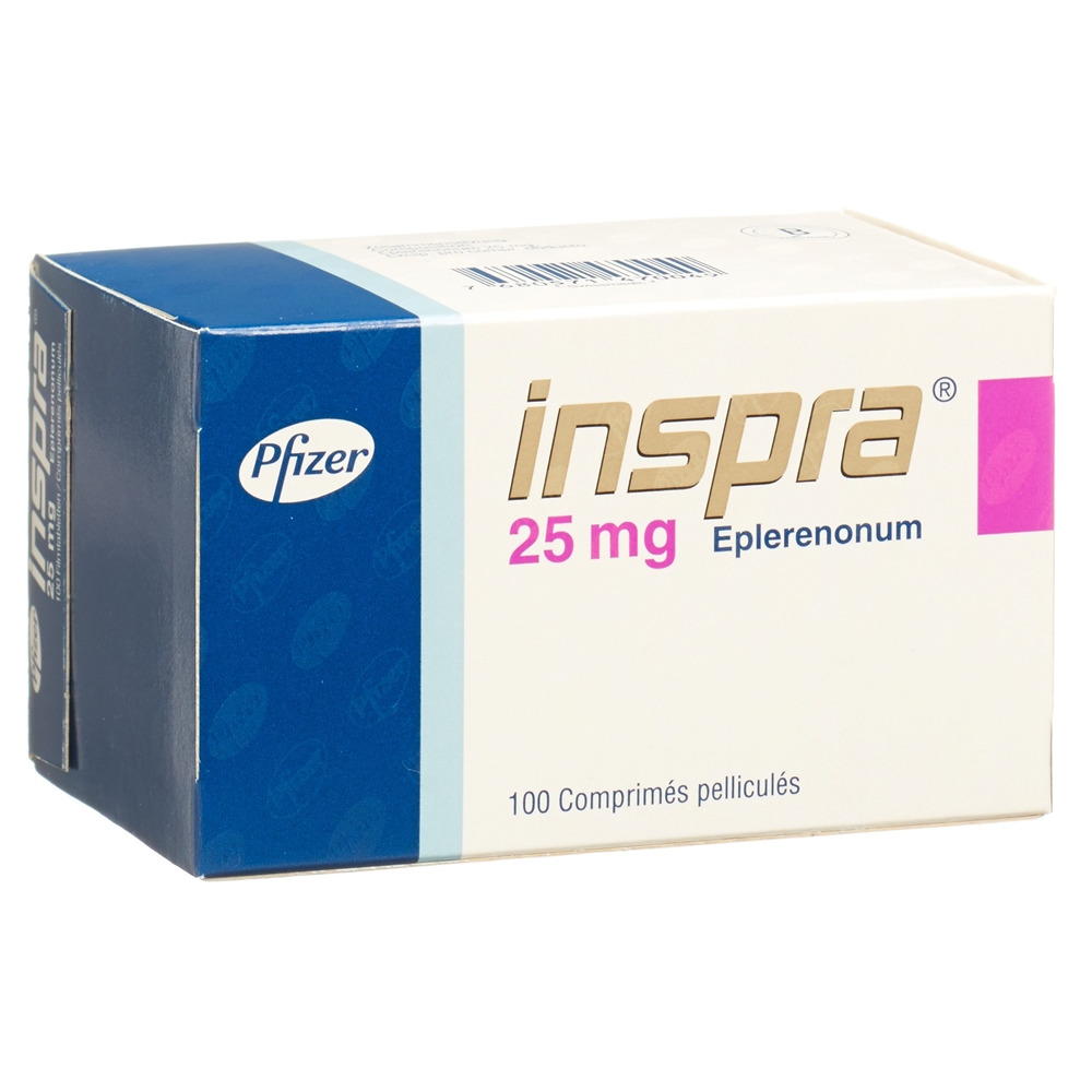 INSPRA cpr pell 25 mg blist 100 pce, image 2 sur 2