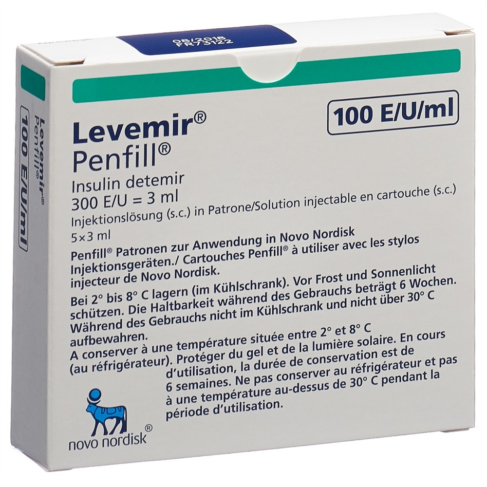 INSULINE Levemir Penfill 100 E/ml, Hauptbild