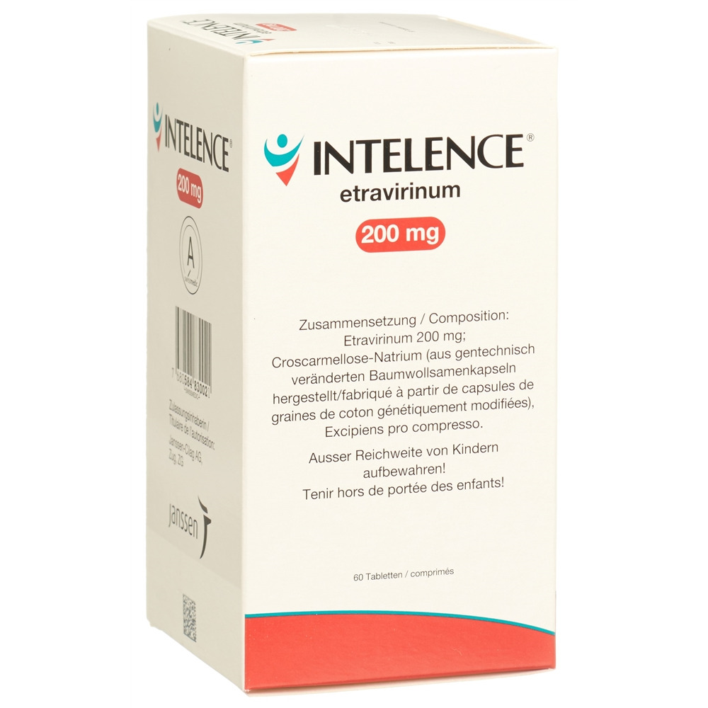 INTELENCE cpr 200 mg bte 60 pce, image principale