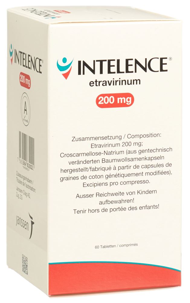 INTELENCE cpr 200 mg bte 60 pce, image principale