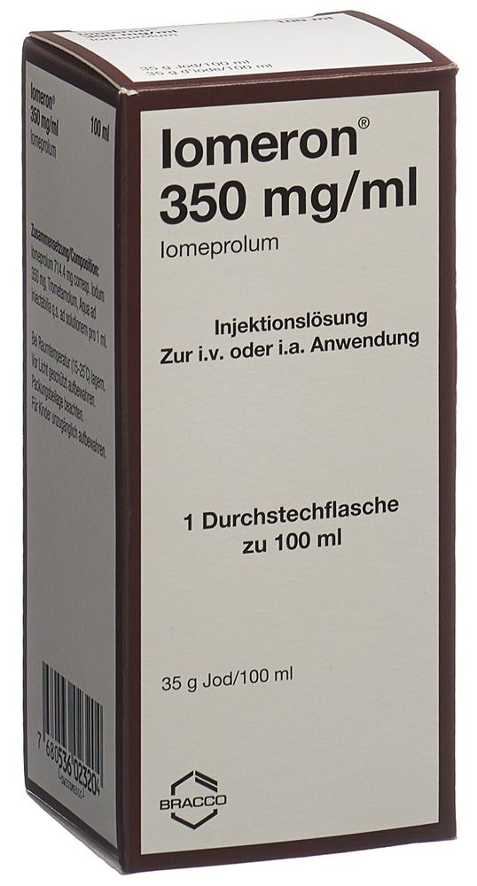 IOMERON Inj Lös 350 mg/ml 100ml Fl 1 Stk, Hauptbild