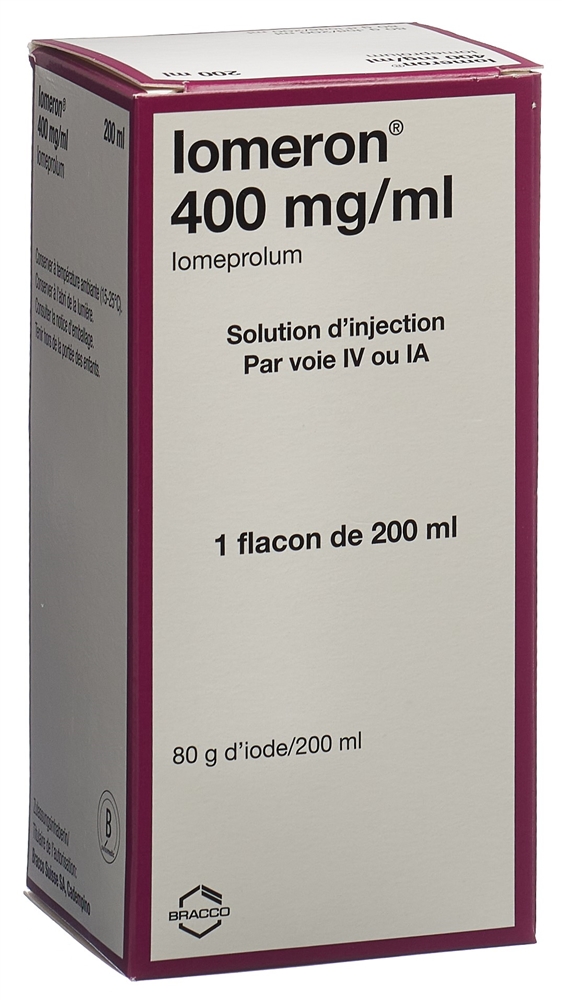 IOMERON Inj Lös 400 mg/ml 200ml Fl 1 Stk, Bild 2 von 2