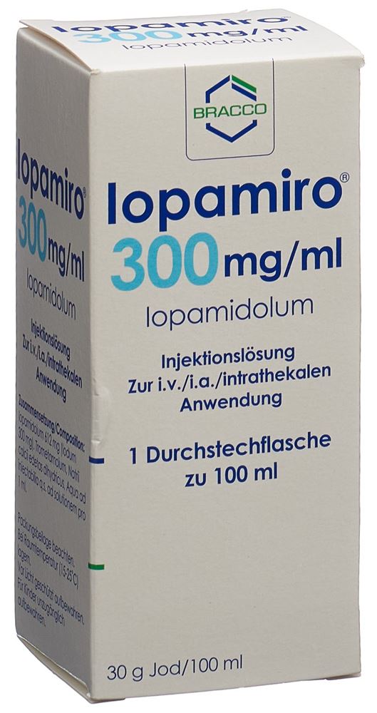 IOPAMIRO Inj Lös 300 mg/ml 100ml Flasche Durchstf 1 Stk, Hauptbild