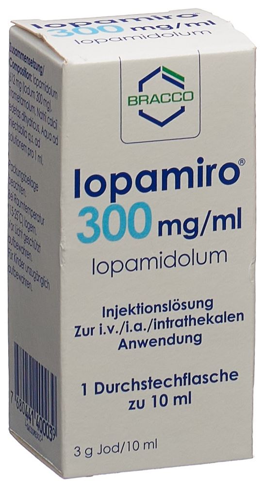 IOPAMIRO Inj Lös 300 mg/ml 10ml Flasche Durchstf 1 Stk, Hauptbild